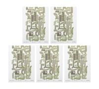 DOITOOL Lot de 5 Autocollants 3D Pavés Miniatures Auto-adhésifs de Brique pour Bac à Sable Zen, Revêtement de Sol Décoratif Modulable pour Maison de Poupée et Aménagement Paysager