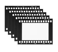 DOITOOL Lot de 5 Cadres Photo Vintage 6 Pouces Inspirés des Bobines de Cinéma Cadre Argentique Mural Table pour Décoration Saint-Valentin Mariage et Bureau Kit à Monter Soi-Même