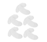 DOITOOL Lot de 5 Paires de Sourcils Blancs Adhésifs pour Costume de Père Noël en Coton Confortable, Accessoires Festifs Indispensables pour Célébrations de Vacances