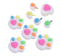 DOITOOL Lot de 5 Surligneurs Multicolores de Patte de Chat, Pointe Fine, Couleurs Pastel, Stylos Marqueurs Surligneurs Fantaisie pour Bureau, Études et Loisirs Créatifs