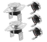 DOITOOL Lot De 5 Thermostats Fusibles Thermiques 250v 16a 185℉ Pour Sèche-linge Domestique, Pièces De Rechange Solide Et Protection La Surchauffe, Accessoires Pour Appareils Électroménagers