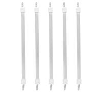 DOITOOL Lot de 5 tiges chauffantes électriques : élément Chauffant de Remplacement en Tube de Quartz, pour cuisinière électrique, Accessoires de Chauffage, Blanc
