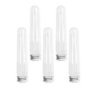 DOITOOL Lot de 5 Tubes de Rangement pour Lacets en Plastique Transparent Couvercle, Organisateur de Lacets Facile à Transporter pour Voyage et Valise