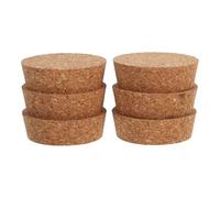 DOITOOL Lot de 6 Bouchons en Liège Naturel pour Vases Hydroponiques et Terrariums en Verre Dimensions 645 X 20 X 58 MM Couvercles Étanches pour Récipients de Micro-Paysages