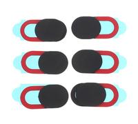 DOITOOL Lot de 6 Caches Webcam Ovales en Abs Noirs, Faciles à Utiliser, pour Ordinateur et Tablette, Accessoire de Confidentialité pour Plus de Sécurité et Tranquillité d'esprit