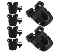 DOITOOL Lot de 6 Clips de Verrouillage pour Couverture de Spa Clips de Rechange Robustes en Plastique Noir Kit de Réparation avec Verrou à Clé Accessoires pour Maintien Sécurisé et