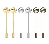 DOITOOL Lot de 6 Épingles à Broche Rondes en Alliage Doré, Argenté et Vert Antique pour Femmes, Accessoires Polyvalents pour Couture, Mariage, Fête et Loisirs Créatifs