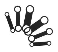 DOITOOL Lot de 6 Porte-étiquettes Élastiques Silencieux en Silicone Extensible, Tailles S-m-l, Accessoires pour Colliers de Chien, Identification Pratique pour Animaux de Compagnie