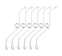 DOITOOL Lot de 6 Ressorts Argentés 16,1 Cm pour Grille de Ventilation de Salle de Bain, Clips de Fixation Robustes pour Ventilateur D'extraction, Remplacement Rapide et Silencieux