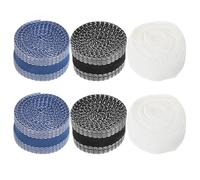 DOITOOL Lot de 6 rouleaux de ruban thermocollant pour ourlets de pantalons, 2,25 cm x 3 m, sans couture, lavable et adhésif, pour jeans, pantalons, jupes, rideaux, réparation temporaire du denim