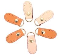 DOITOOL Lot de 6 Set de Boucles Paquet à Main Accessoires de Couture Fermoirs pour Lanière de Paquet Métal Doré Marron Jaune et Rose Chair Fixation Artisanale Bricolage