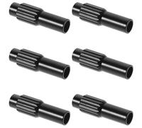 DOITOOL Lot de 6 Vis de Réglage du Barillet pour Câble de Dérailleur de Vélo Route en Alliage D'aluminium Noir, Résistant à l'usure et Garantissant Un Positionnement Stable des Vitesses