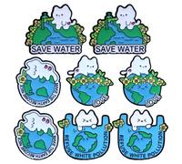 DOITOOL Lot de 8 Broches Chat en Alliage pour Paquet à Dos, Badges Mignons à Épingler, Décorations Animales Écologiques, Accessoires Solide pour Filles et Protections de L’Environnement