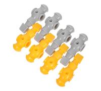 DOITOOL Lot de 8 Figurines de Foot de Remplacement pour Table 5529 Accessoires de Foot en Plastique Stable Joueurs de Football de Table Jaune Foncé et Gris Jeu de Pièces