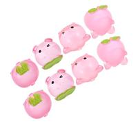DOITOOL Lot de 8 Figurines Miniatures Cochons en Résine, Décorations Multiscènes pour Intérieur, Voiture et Jardin, Petites Sculptures D’Animaux de Ferme pour Loisirs Créatifs