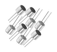 DOITOOL Lot de 8 Microphones à Électret 6050 à Broches Microphone à Activation Vocale Haute Sensibilité Condensateur Cylindrique pour Sécurité Domestique Vidéosurveillance et