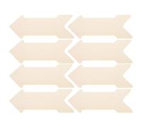 DOITOOL Lot de 8 panneaux directionnels en bois vierge, en forme de flèche, à découper et à travailler soi-même. Décoration murale à faire soi-même pour la maison, la ferme ou le jardin.