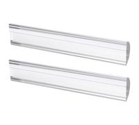 DOITOOL Loupe de Lecture Acrylique 2x Transparente avec Règle Guide pour Lecture Précise de Journaux et Documents au Bureau, Lot de 2 Pièces Résistantes à L'usure