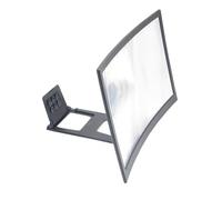 DOITOOL Loupe Écran Téléphone Incurvée 12 Pouces en Acrylique Support Mobile Anti-Chute, Compacte et Pratique pour Utilisation Quotidienne et Vision Améliorée en Intérieur pour Adultes et