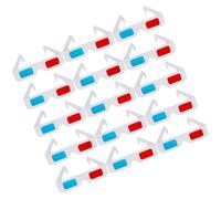 DOITOOL Lunettes 3D Légères et Universelles Jetables en Papier Anaglyphe Lot de 40 Verres Rouge et Bleu pour Cinéma et Jeux 3D