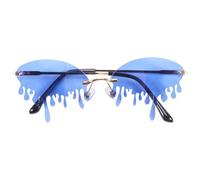 DOITOOL Lunettes de Soleil Créatives Style Gouttes pour Femmes, Accessoires de Costume en PC et Métal, Ambiance Estivale pour Festivals et Mariages