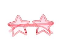 DOITOOL Lunettes de Soleil Rouge D'étoile pour Cosplay et Fêtes, Protection Uv, Monture en PC pour Hommes et Femmes