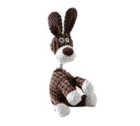 DOITOOL Mâcher pour Chien en Corde de Coton Résistante Peluche Cornée Couleur Café 1 Pièce - Molaire Solide pour Animaux de Compagnie Nettoyage Dentaire et Jeu Interactif