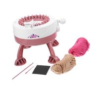 DOITOOL Machine à Tricoter DIY Plastique Rose pour Garçon Fille Outil Manuel de Tissage en Forme d'Oiseau Marin Éducatif pour Exercices de Coordination et Créativité