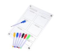 DOITOOL Magnetic Weekly Planner Acrylic Dry Erase Board For Fridge Transparent Magnetic Wall Planner Compact Lightweight Reusable Calendar For Kitchen Office