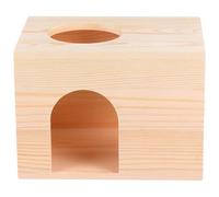 DOITOOL Maison Bois pour Animaux avec Abreuvoir Niche Confortable et Respirante pour Cochons Écureuils et Petits Rongeurs et Sûre pour Maison Intérieur et Boutique Animale