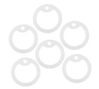 DOITOOL Manchon D'étiquette en Silicone Phosphorescent Antibruit, Lot De 6 Pièces, Protège-étiquette Chien Et Chat, Silicone Souple, Taille Standard, Accessoires Colliers pour Animaux Nocturnes