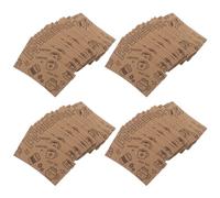 DOITOOL Manchons en Papier Kraft Ondulé 50 Pièces, Isolants Thermiques et Résistants la Chaleur 280-500 Ml pour Gobelets à Café et Eau Adaptés pour Maison et Bureau