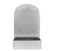 DOITOOL Mangeoire Poule Métal Murale Automatique Distributeur Coquilles et Gravier Installation Facile Design Gain de Place Alimentation Volaille Résistante Aux Intempéries