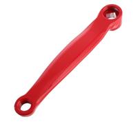 DOITOOL Manivelle Gauche de Vélo Trou Diamant, Pièce de Remplacement Rouge | Fer, Design Côté Gauche, pour Vtt et Vélos Garçon Fille, Usage Atelier et Rues Urbaines