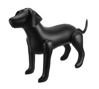 DOITOOL Mannequin Gonflable PVC pour Vêtements Animaux Modèle Chien Debout et Facile à Nettoyer Présentoir pour Boutique Animaux Noir