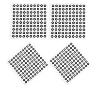 DOITOOL Marqueurs de Référence 200 Points sur 4 Feuilles Film Réfléchissant Argenté Numérisation 3D Précision et Réflexion Diffuse pour Scanner 3D
