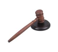DOITOOL Marteau de Juge Bois Massif avec Base Vintage Gavel Pratique pour et Enchères Ensemble pour Salle Daudience et Aux Enchères