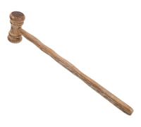 DOITOOL Marteau de Vente aux Enchères Portatif en Bois de Wenge Léger Bloc Sonore Marron pour Juge Lors de Pièces de Théâtre Scolaires