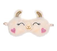 DOITOOL Masque de Sommeil Cache-yeux Alpaga Pelucheux Masque Occultant Douxce et Confortable Dimensions 20x13x1 Cm pour Nuit et Voyage Usage Apaisant pour Femmes et Filles