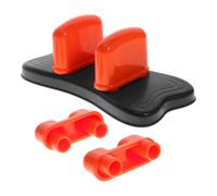 DOITOOL Masseur Cervical et Dos Chauffant, Coussin Plat Noir ABS EVA | Intensité Réglable, Rangement Facile, pour Petits Dortoirs et Chambres, Usage Bureau, Soutien Lombaire