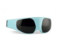 DOITOOL Masseur Oculaire Électrique Bleu Massage Vibrant et Acupuncture, Appareil Portable en Plastique et Silicone pour Soulager la Fatigue Douleurs Oculaires