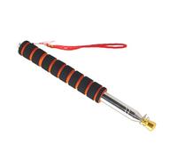 DOITOOL Mât de Drapeau Télescopique Acier Inoxydable Résistant Au Vent avec Manche Antidérapant pour Guide Extérieur et Enseignement