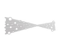 DOITOOL Matrice de Découpe en Acier Carbone Forme Rideau Argentée, Outil Artisanal Réutilisable et Poli Lisse pour Fournitures de Bricolage et Cartes Papier Éducatives