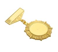 DOITOOL Médaille en Alliage de Zinc Doré Vintage pour Hommes, Broche Portable Élégante à Usage Solide, Accessoire de Costume pour Écoles et Entreprises