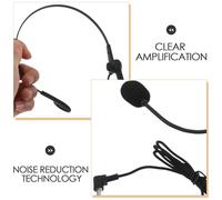 DOITOOL Micro-Cravate Filaire Professionnelle Tour de Cou Microphone Dynamique de Bruit Intégrée Casque Micro Amplificateur de Voix pour Enseignants Guides Touristiques et Fitness