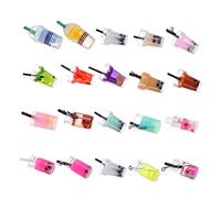 DOITOOL Mini Tasse de Thé au Lait en Résine 20 Pièces, Accessoires DIY pour Fabrication Bijoux, Décoration Miniature pour Maison de Poupée, Présents Créatifs Art et Artisanat