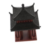 DOITOOL Miniature Pavillon Pagode Décor Jardin Japonais Modèle Bâtiment Chinois pour Aquarium Abri Poisson Micro Paysage Zen