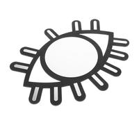 DOITOOL Miroir Mural Décoratif Noir D'œil Style Nordique, Accessoire de Photographie et Décoration Murale Artisanale pour Chambre D’garçon et Filles et Intérieur Design, Décoration de