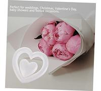 DOITOOL Modèle Cœur Mousse DIY Blanc pour Décoration Mariage Saint Valentin Ornements Créatifs et Personnalisables pour Suspendre Accessoires pour Couronnes et Projets Artisanaux