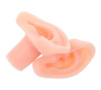 DOITOOL Modèle D'oreille Décorative Paire en Silicone Beige Réaliste Confortable et pour Pratique Piercing et Affichage de Boucles D'oreilles à Domicile